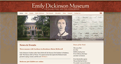 Desktop Screenshot of emilydickinsonmuseum.org